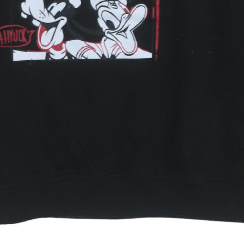Womens UK Size L Disney Black Pullover Sweatshirt