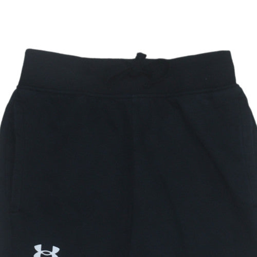 Womens UK Size XS Under armour Relaxed Fit Jogger Black Trousers