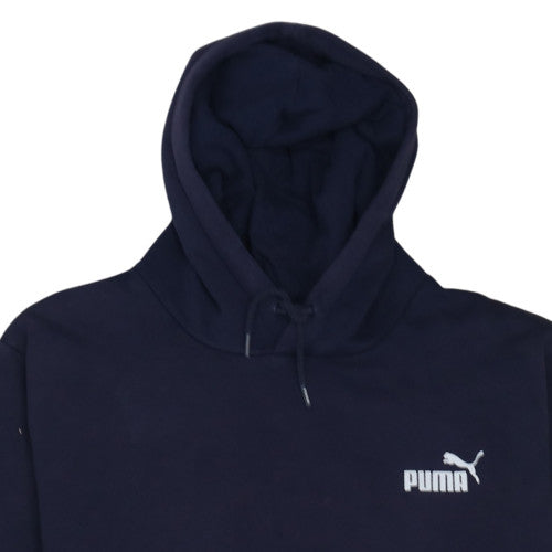 Mens UK Size 2XL PUMA Blue Pullover Hoodie