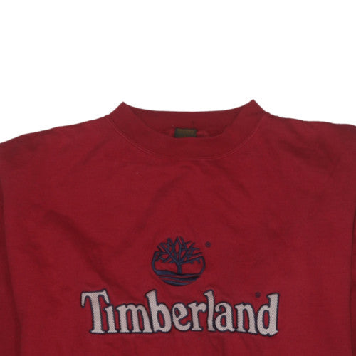 Mens UK Size L Timberland Red Pullover Sweatshirt