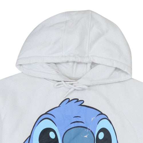 Womens UK Size 12 Disney White Pullover Hoodie