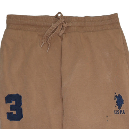 Mens UK Size M U.S. Polo Assn. Regular Fit Sweatpants Brown Trousers