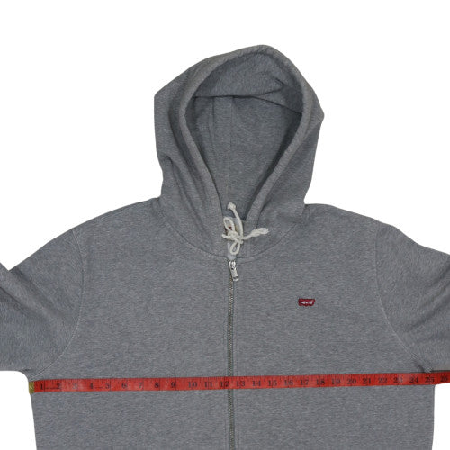 Mens UK Size L Levi's Grey Full Zip Hoodie