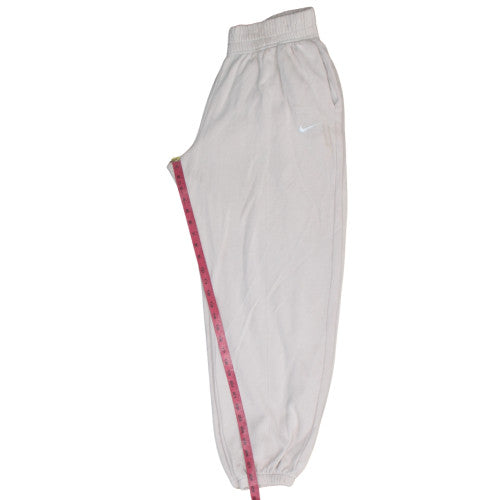 Womens UK Size M Nike Regular Fit Sweatpants Beige Trousers