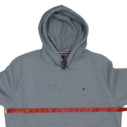 Mens UK Size L Tommy Hilfiger Grey Pullover Hoodie