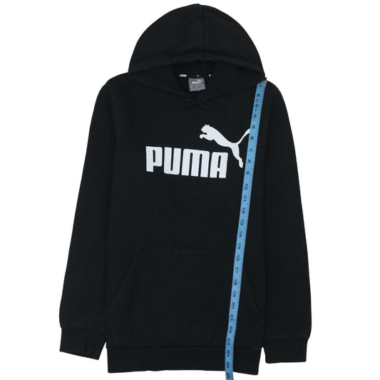 Mens UK Size S PUMA Black Pullover Hoodie