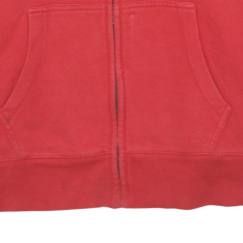 Mens UK Size L Gap Red Full Zip Hoodie