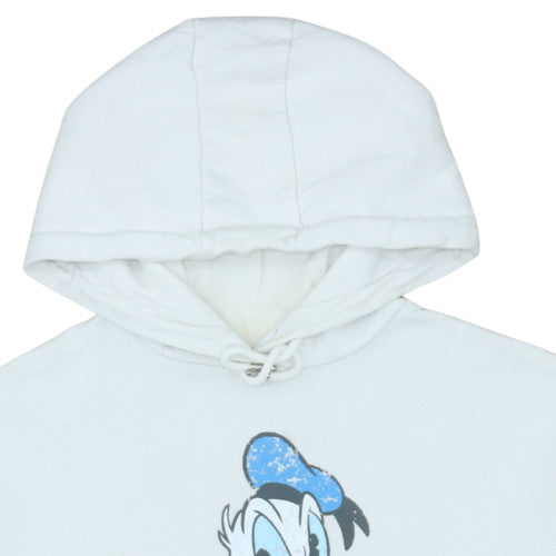 Womens UK Size 10/12 Disney White Pullover Hoodie