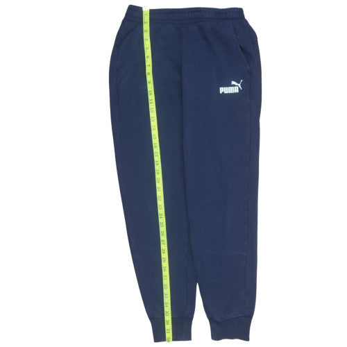 Mens UK Size L PUMA Regular Fit Jogger Blue Trousers