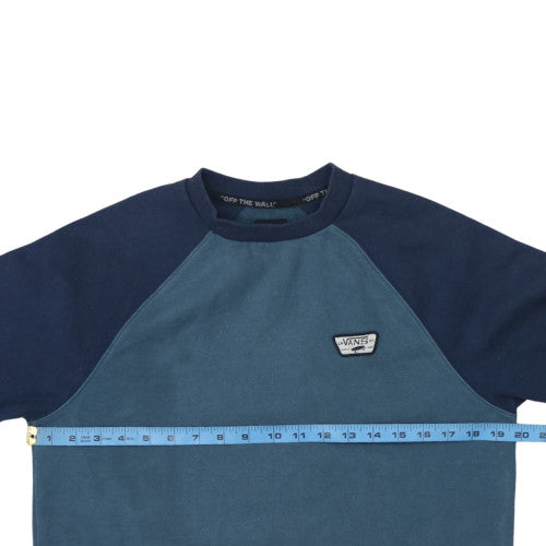 Mens UK Size XS VANS Blue Pullover Sweatshirt