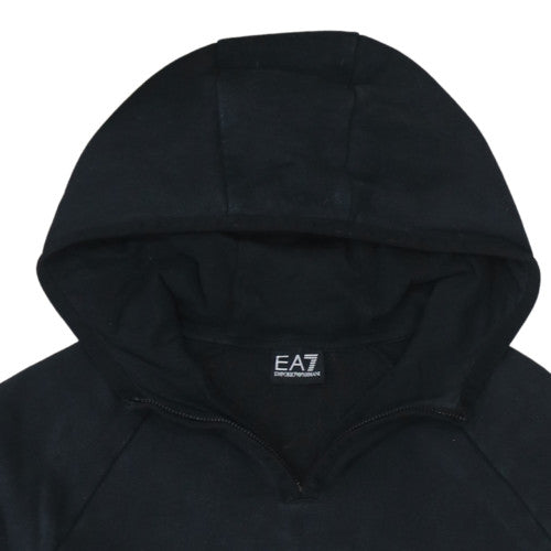 Mens UK Size L Emporio Armani Black Pullover Hoodie