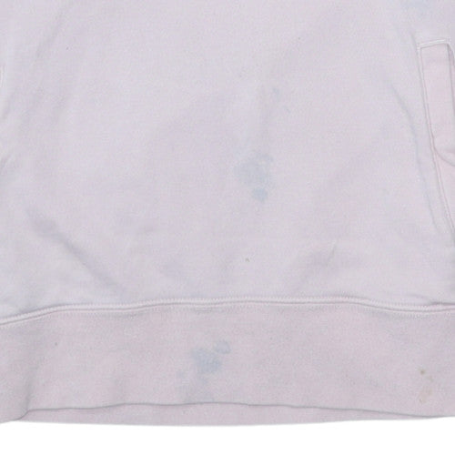 Additional view of Nike girls’ pink hoodie xl logo pullover long sleeve casual sweatshirt