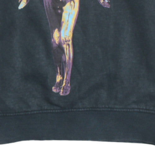 Womens UK Size 2XS Nirvana Black Pullover Sweatshirt