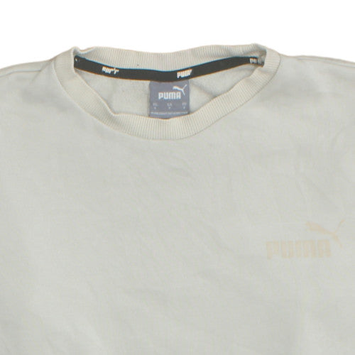 Mens UK Size S PUMA Beige Pullover Sweatshirt
