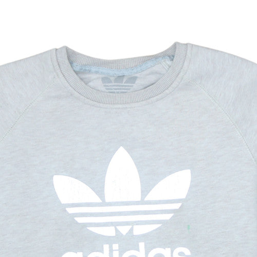 Womens UK Size 2XL adidas Grey Pullover Sweatshirt