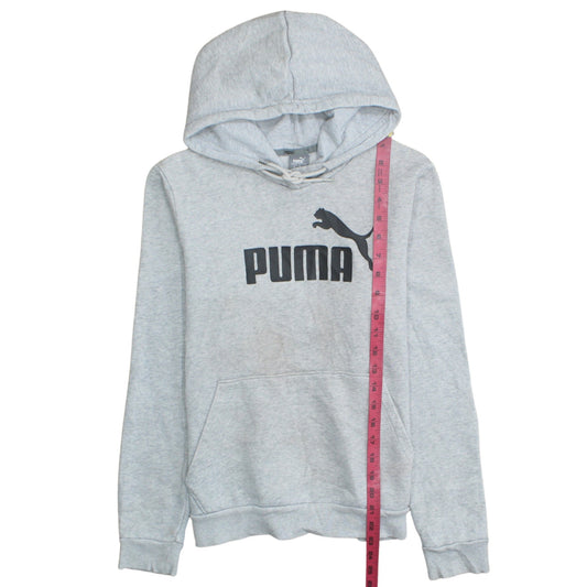 Womens UK Size 12 PUMA Grey Pullover Hoodie