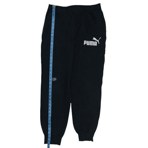 Mens UK Size M PUMA Regular Fit Jogger Black Trousers