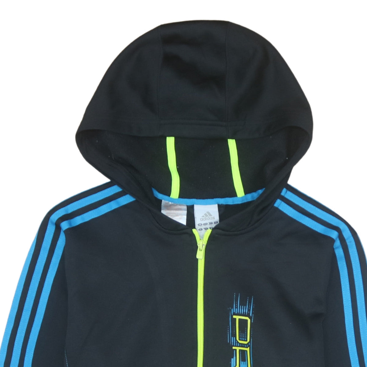Additional view of Adidas boys’ black predator full zip hoodie 15-16 years