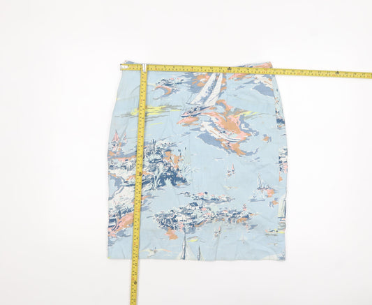 Womens UK Size 10 Laura Ashley Straight & Pencil Cotton Skirt