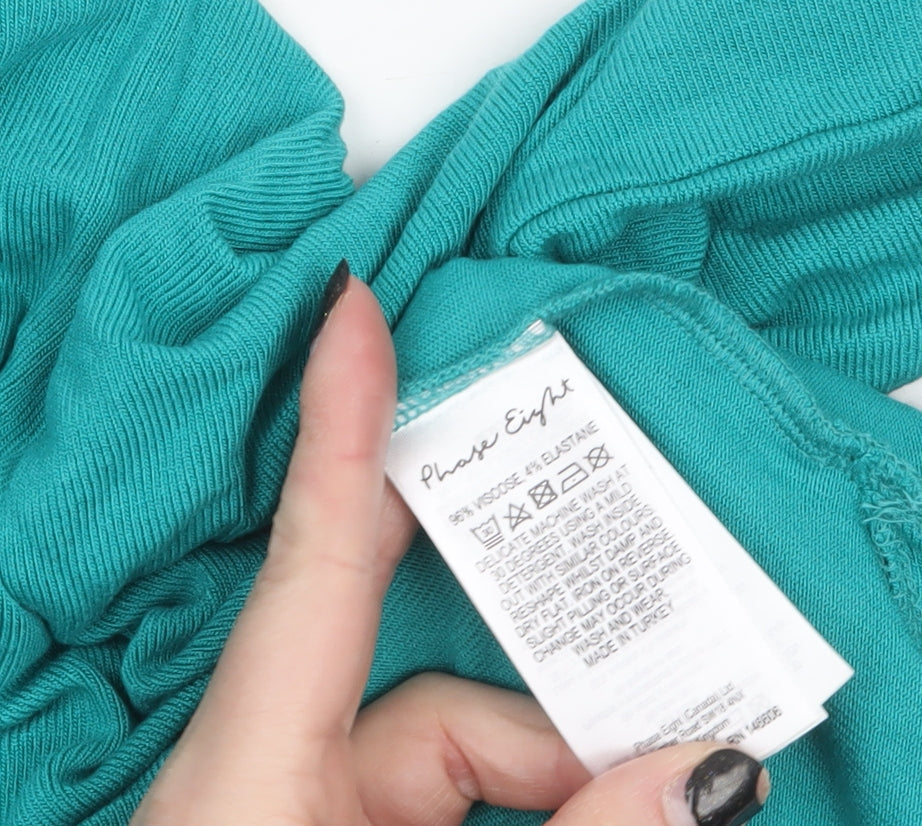 Womens UK Size 18 Phase Eight Green Tunic Jumper