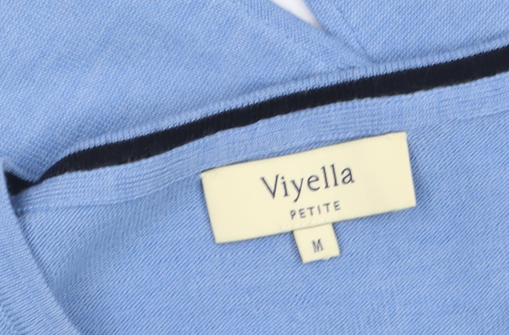 Womens UK Size M Viyella Blue Pullover Jumper