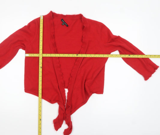 Womens UK Size 14 Laura Ashley Red Cardigan Jumper