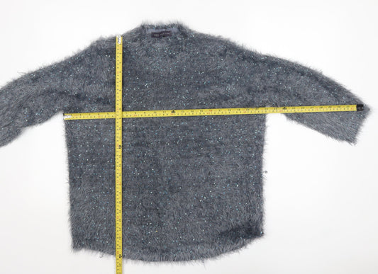 Womens UK Size 16 Marks and Spencer Grey Pullover Jumper