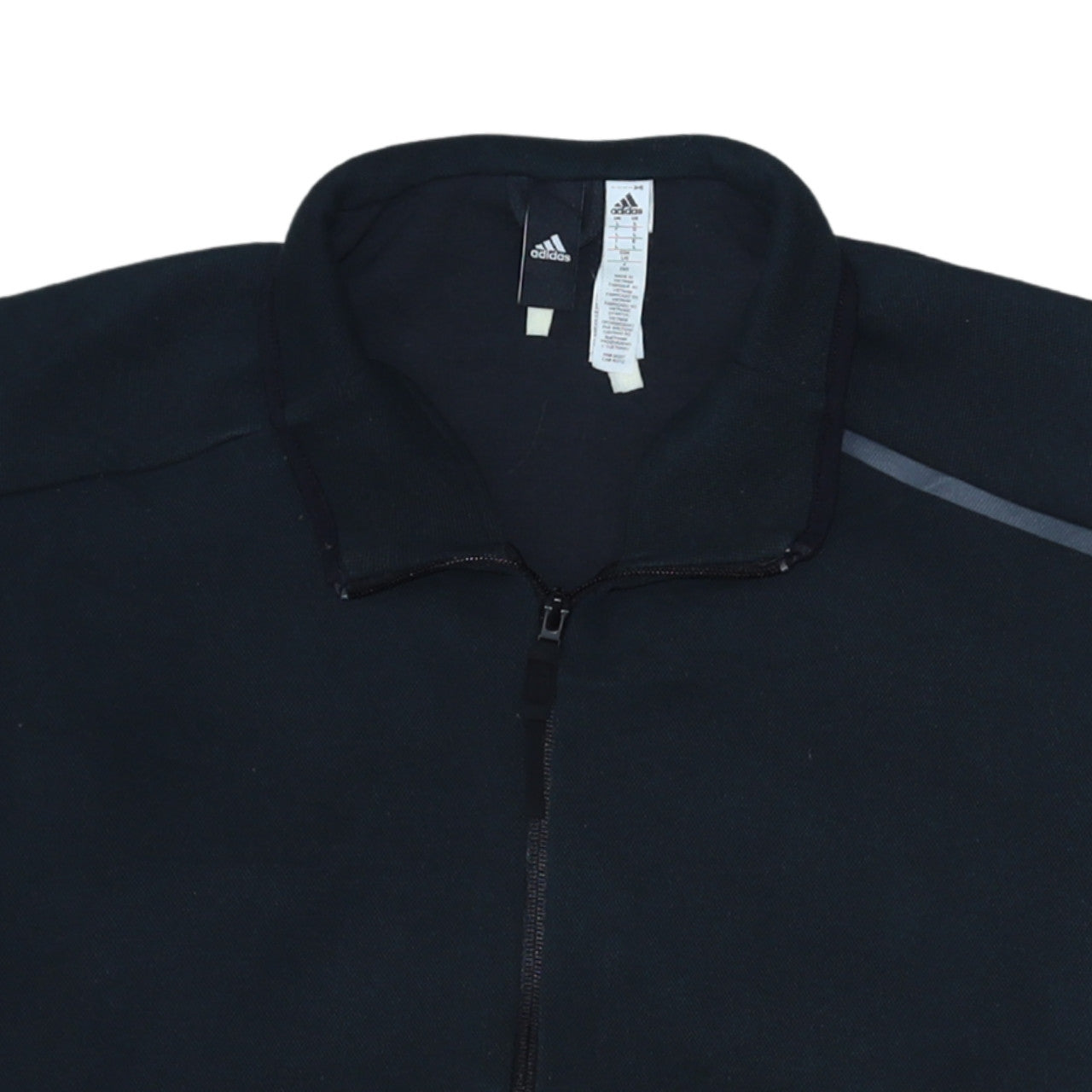 Mens UK Size L adidas Black Full Zip Sweatshirt