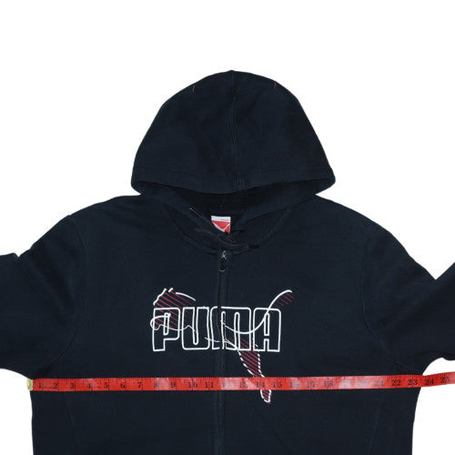Mens UK Size L PUMA Black Full Zip Hoodie