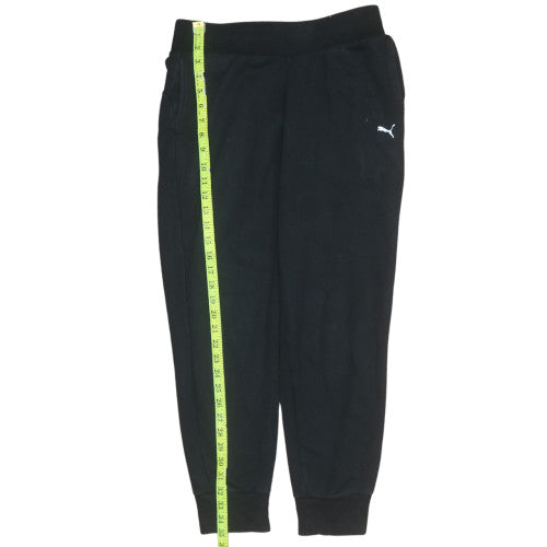 Mens UK Size S PUMA Regular Fit Jogger Black Trousers