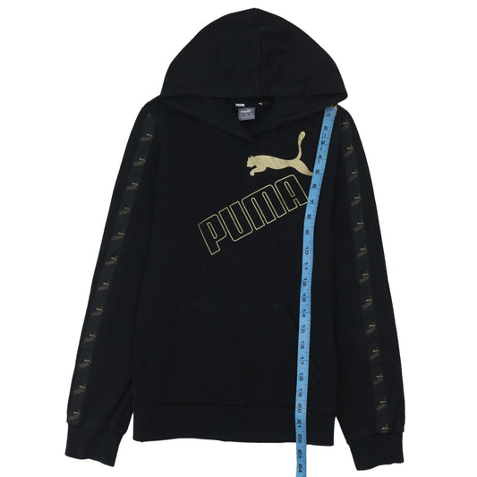Mens UK Size XS PUMA Black Pullover Hoodie