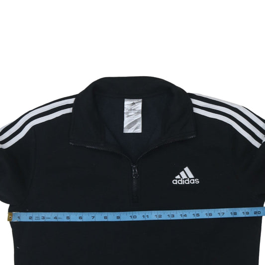 Womens UK Size 12-14 adidas Black Pullover Sweatshirt
