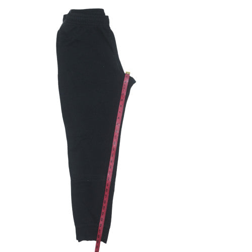 Champion Men's Black Large Fleece Jogger Trousers with Logo Tape
