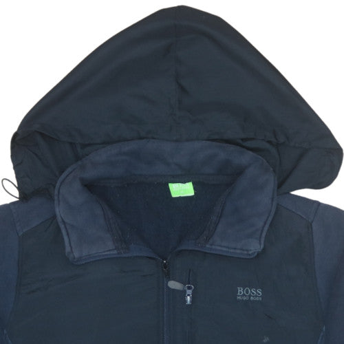 Mens UK Size XL HUGO BOSS Blue Full Zip Hoodie