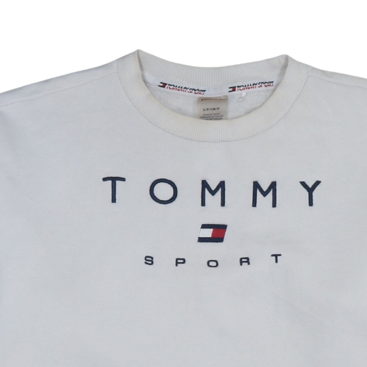 Mens UK Size S Tommy Sport White Pullover Sweatshirt