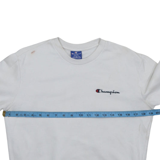 Mens UK Size S Champion White Pullover Sweatshirt