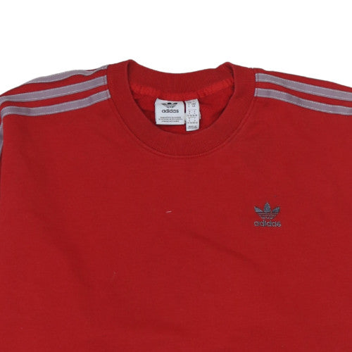 Womens UK Size S adidas Red Pullover Sweatshirt