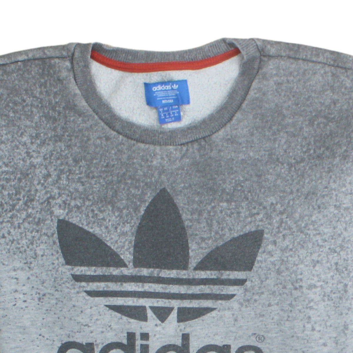 Unisex Adults UK Size L adidas Grey Pullover Sweatshirt
