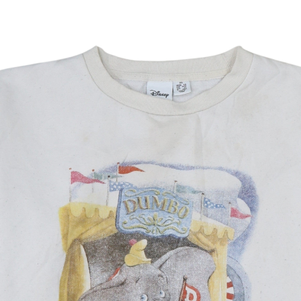 Womens UK Size XS Disney White Pullover Sweatshirt