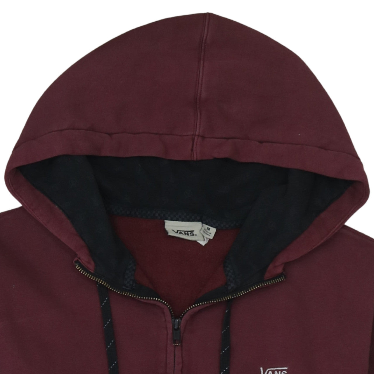 Mens UK Size M VANS Multicoloured Full Zip Hoodie