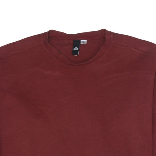 Mens UK Size L adidas Red Pullover Sweatshirt