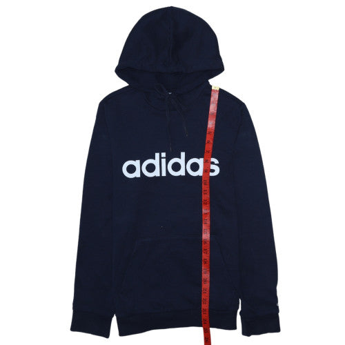 Womens UK Size S adidas Blue Pullover Hoodie