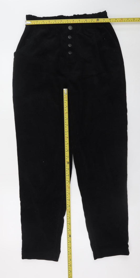 Womens UK Size L blendshe Regular Fit Casual Black Trousers