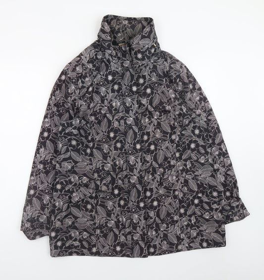 Womens UK Size 14 TIGI Black Rain Coat