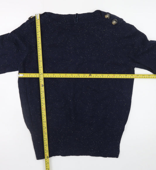 Womens UK Size 16 Marks and Spencer Blue Pullover Jumper