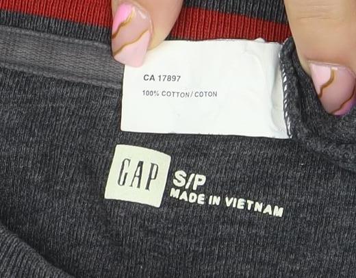 Mens UK Size S Gap Grey Pullover Sweatshirt