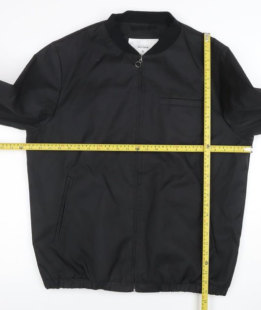 Mens UK Size XL Bellfield Black Bomber Jacket