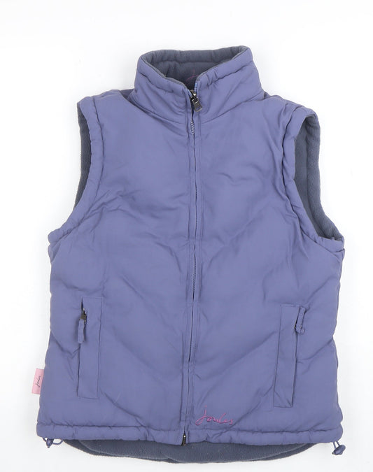 Womens UK Size 8 Joules Blue Puffer Jacket