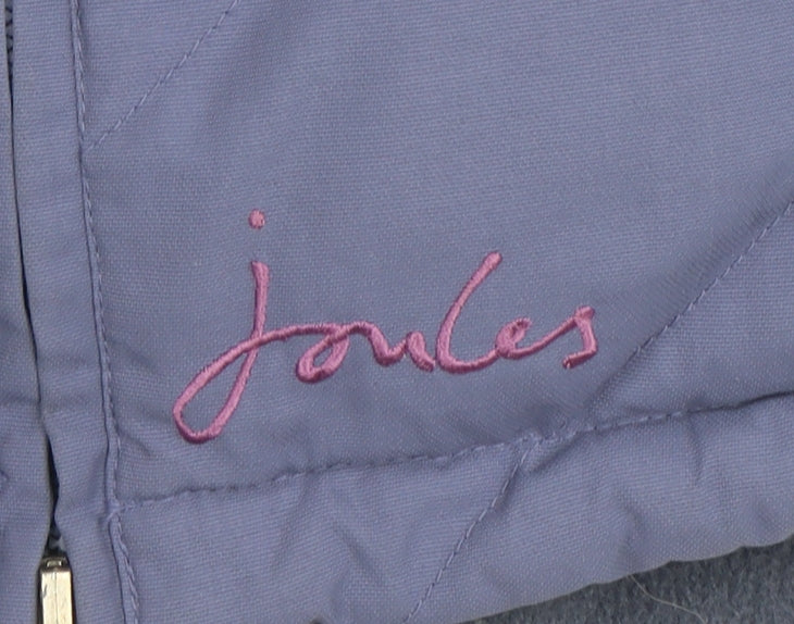 Womens UK Size 8 Joules Blue Puffer Jacket