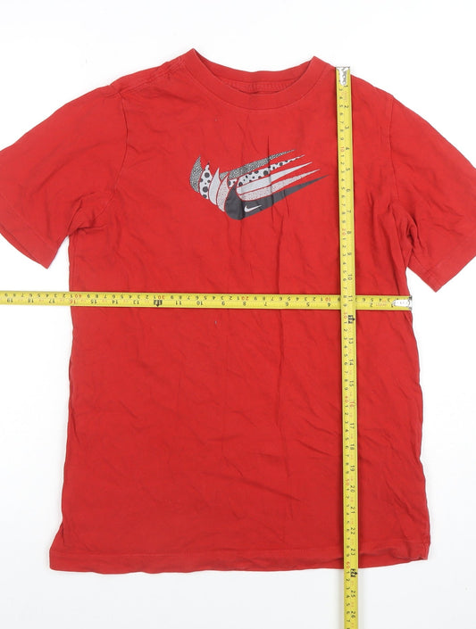 Boys UK Size XL Nike Red Basic T-Shirt